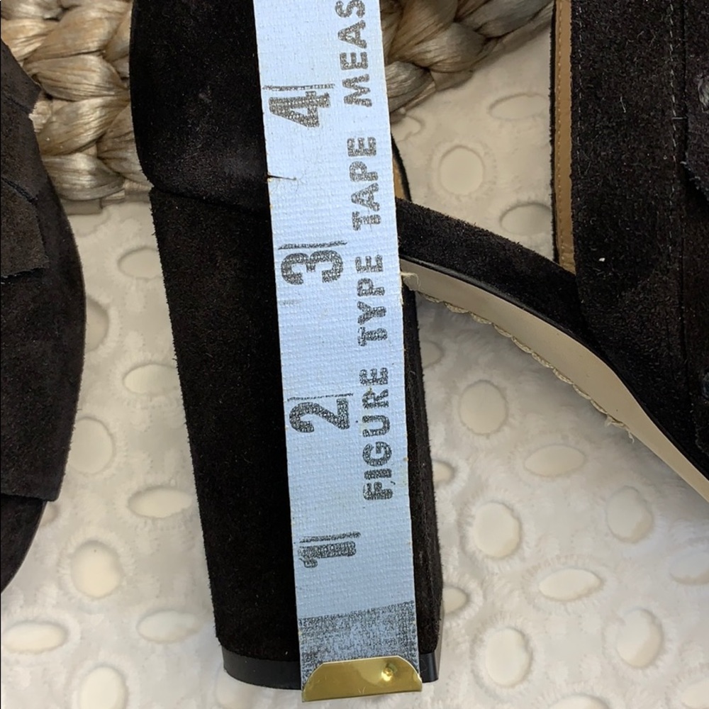 M.Gemi Block Heel Pumps black suede # 8.5 - Picture 6 of 6